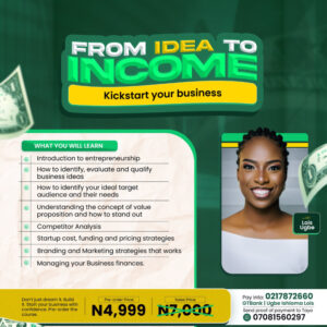 Kick Start Your Business Course: From Idea To Income